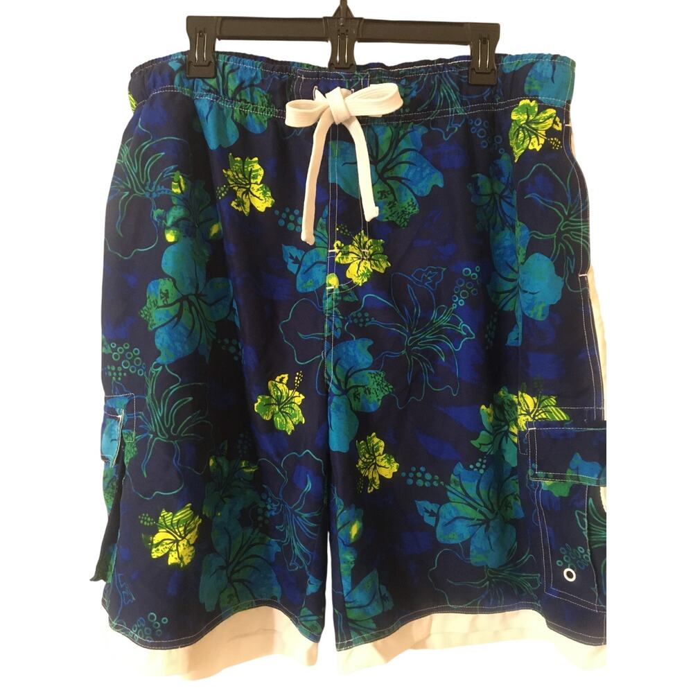 Like New STIG Surf Gear XL Swimsuit Board Shorts Mesh Lining, Side Slip Pockets